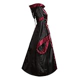 BAIGEE Mittelalter Kleidung Damen Kleid Renaissance Gothic...