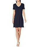 Amazon Essentials Damen Short-sleeve V-neck Swing Kleid,...