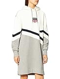 GANT Damen D1 Retro Shield Hoodie Dress Kleid, Grey Melange,...