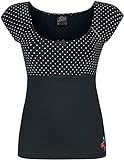 Pussy Deluxe Mini Dots Evie Shirt Frauen T-Shirt schwarz S