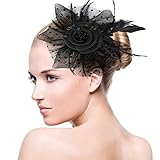 Fascinator Hair Accessories Head Band Women's Feather Flower...
