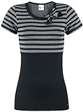 Pussy Deluxe Best Stripes Shirt schwarz/grau, Größe:S
