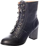 Banned Damen Schuhe Clustered Heritage Blockabsatz 50s Boots...
