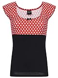 Pussy Deluxe Red Dots Basic Shirt schwarz/rot Allover,...