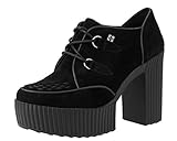 T.U.K. Damen Yuni Creeper Schuhe , Noir (Black Cow Suede),...